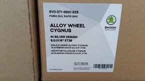 ALU disky / kola ŠKODA 5x100 R15 NOVÉ / NEW Fabia,Rapid - 3