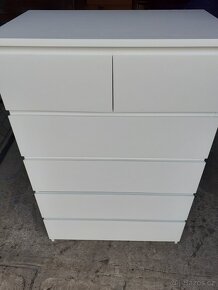 Ikea komoda Malm bílá 6 zásuvek - 3