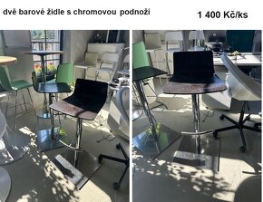 prodám dvě barové židle - 3