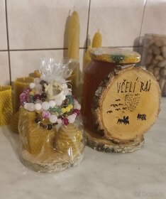 Domácí včelí med, propolis, svíčky z čistého včelího vosku, - 3
