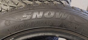 Prodám 4ks zimních 205/55 R 17 95V KORMORAN SNOW - 3