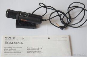 Mikrofon SONY ECM-909A ideální pro digitální záznam - 3