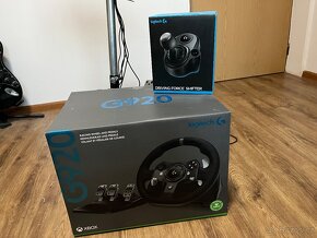 Logitech G920  + stojan + řadící páka logitech - 3