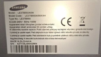 LED TV Samsung LE37B550A5WXXH - 3