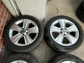 Alu 17" 5x112, orig. škoda DOLOMITE, Yeti + pneu 70% - 3