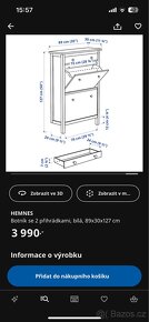 Botník ikea Hemnes - 3