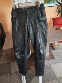 Pánské motorkářské kožené kalhoty HIGHWAY vel.48 - 3