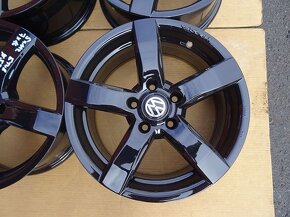 Alu disky černé Volkswagen 16", 5x112, ET 48, šířka 7J - 3