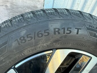 15" Elektrony VW 5x100 so zimnymi pneu 185/65 R15 - 3