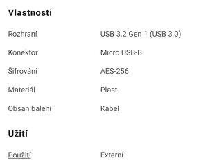 Nový externí disk WD My Passport 4 TB, USB 3.2, záruka - 3