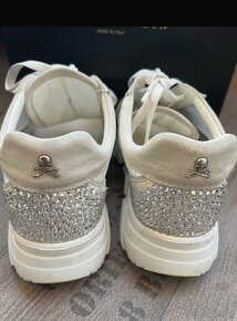 Philipp Plein Runner Crystal bílé dámské sneakers boty - 3