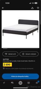 Postel ikea Slattum 140x200 - 3