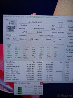 i3 10100 (4/8x 3,6/4,3Ghz) - socket 1200 - 3