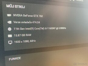 Počítač 16GB Ram, i5 3.9GHz, GTX 760, 2Tb HDD, Windows 10 - 3