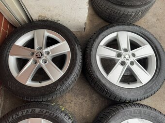 Alu 16" 5x112, orig. škoda " STAR " O3 zimní 75% TOP - 3