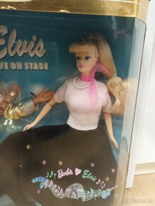 Elvis a Barbie sběratelská edice Vánoce panenka Mattel - 3