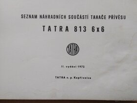 TATRA 813 - 6x6 - Seznam náhradních součástí tahače - 3