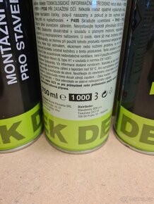 3ks, pistolová montážní pěna Dekfoam WINDEK zn. DEK, 750ml - 3