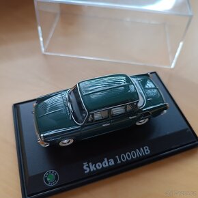 Prodám originální kovový model zn. Škoda 1000MB - 3