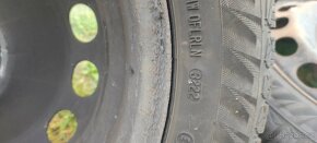 205/55 R16 zimní pneu s plechovymi disky - 3