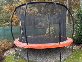 Trampolína 366 cm + vnitřní ochranná síť + schůdky - 3