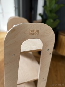 Montessori knihovna Slim Baby wood-Nová - 3