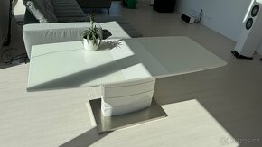 Moderní jídelní rozkládací stůl  140 - 180 cm  - bílý - 3