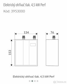 Elektrický ohřívač - 4,5 kW Perfect - 3