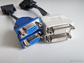 Redukce DMS-59 - 2x DVI / 2x VGA - 3