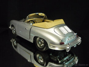 Porsche 356 B Cabrio stříbrné Bburago 1/18 - 3