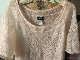 Lehké pletené šaty H&M vel. XL (oversize) boho hippie styl - 3