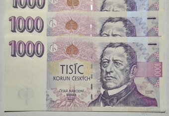 1000 Kč 1996 série E31, UNC, postupka 4 ks. - 3