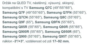 Nástěnný držák pro QLED TV - nový - 3