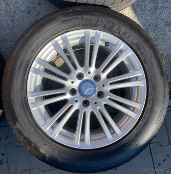 5x112 R16 7,5J ET45,5 originál Mercedes + 225/55 R16 letne - 3