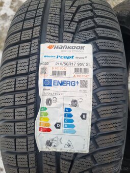 2ks nových zimních pneu Hankook Winter icept 215/50/17 - 3