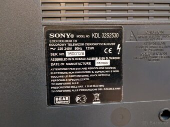 Televize Sony KDL-32S2530 + STB Zircon Fire - 3