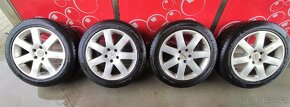 Alu Kola 17 5x112 Audi VW Seat Škoda Zimní Pneu 215/55R17 - 3