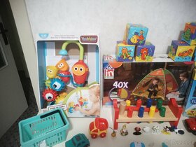 Mix hraček, lego, kočárek, stavebnice, plyšáci, stan, lego - 3