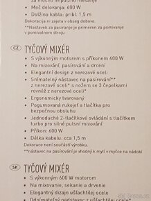 Tyčový mixer Silver Crest 600 W - 3