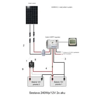 Přepojovač baterií Victron Energy Cyrix-CT 12 / 24V 120A - 3