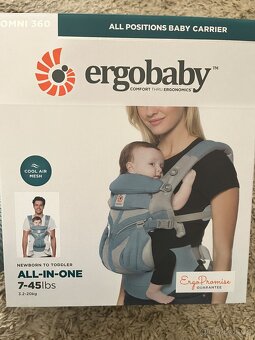 Ergobaby OMNI 360 cool air mesh nosítko, barva Chambray - 3