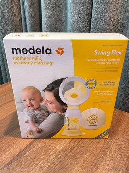 TOP odsávačka mléka Medela SwingFlex, 1x použitá, jako nová. - 3