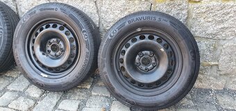 Plechové disky a LETNÍ pneu Barum Bravuris 5 215/60 R16 XL - 3