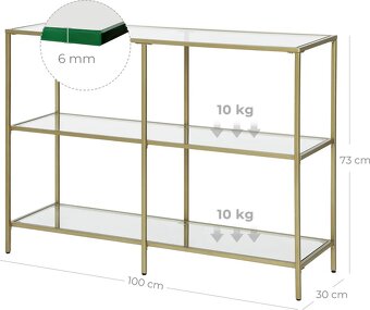 ZLATÝ KONZOLOVÝ STOLEK - 3