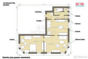 Prodej bytu 2+1, 83 m², Nejdek, ul. Osvětimská - 3