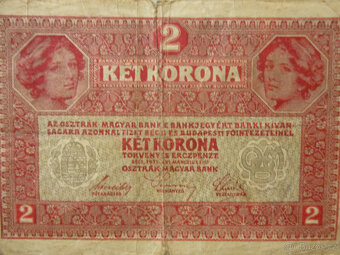 Bankovka 2 Koruny r. 1917 - 3