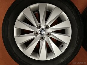 alu kola originál 16" škoda seat vw letní pneu - 3