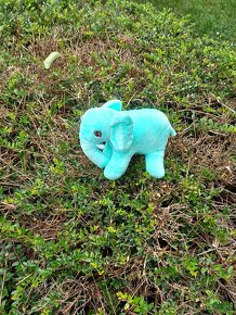 Plyšový Tyrkysový slon (NOVÝ) - 3