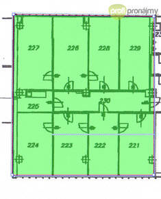 Pronájem 8 kanceláří 144 m² - 3