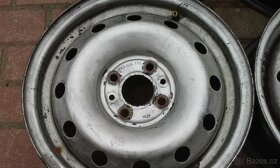 4x Disky 14" FIAT, LANCIA,  PĚKNÉ černé plechové 5,5x14 - 3